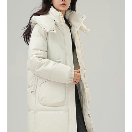 Women's Winter Hooded Coats Long Padded Puffer Jacket Outwear