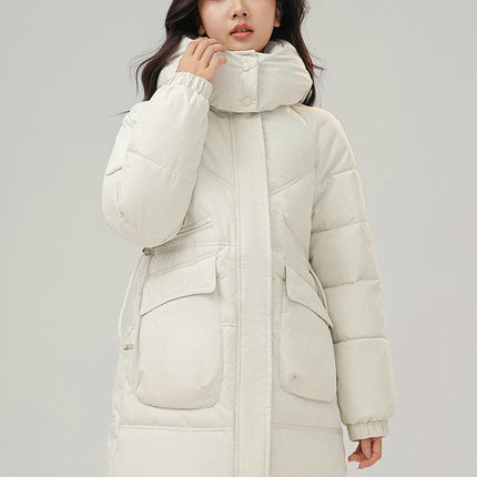 Women's Winter Hooded Coats Long Padded Puffer Jacket Outwear