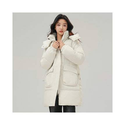 Women's Winter Hooded Coats Long Padded Puffer Jacket Outwear