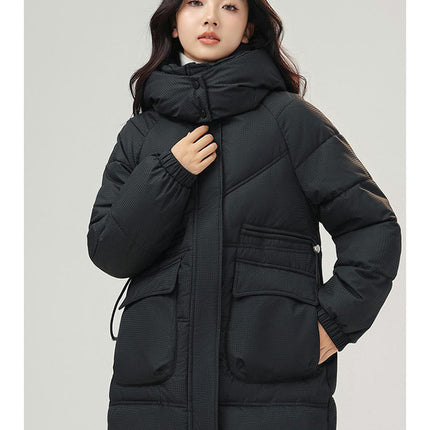 Women's Winter Hooded Coats Long Padded Puffer Jacket Outwear