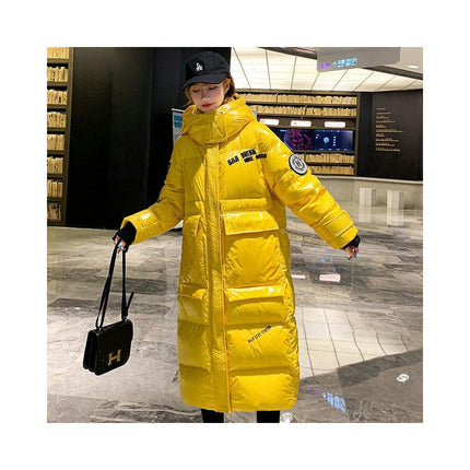 Women's Thickened Long Down Jacket Winter Coat Hooded Puffer Outerwear