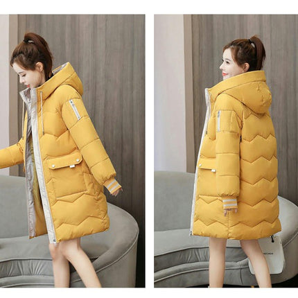 Women's Winter Padded Puffer Coat Thicken Hooded Down Jacket Outerwear