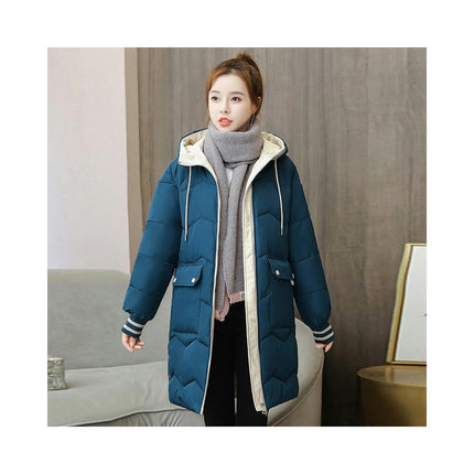 Women's Winter Padded Puffer Coat Thicken Hooded Down Jacket Outerwear