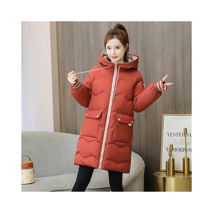 Women's Winter Padded Puffer Coat Thicken Hooded Down Jacket Outerwear