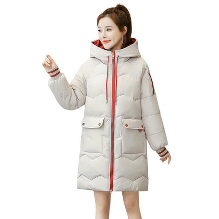 Women's Winter Padded Puffer Coat Thicken Hooded Down Jacket Outerwear