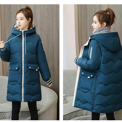 Women's Winter Padded Puffer Coat Thicken Hooded Down Jacket Outerwear