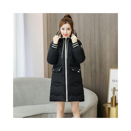 Women's Winter Padded Puffer Coat Thicken Hooded Down Jacket Outerwear