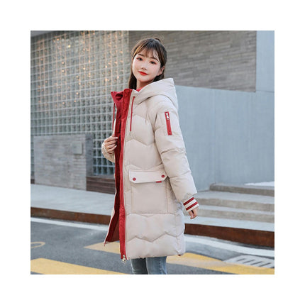 Women's Winter Thickened Down Coat Hooded Puffer jacket Outerwear