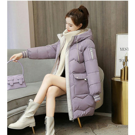 Women's Winter Padded Puffer Coat Thicken Hooded Down Jacket Outerwear