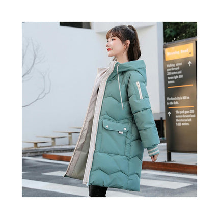 Women's Winter Thickened Down Coat Hooded Puffer jacket Outerwear