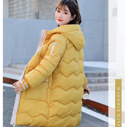 Women's Winter Thickened Down Coat Hooded Puffer jacket Outerwear