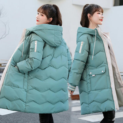 Women's Winter Thickened Down Coat Hooded Puffer jacket Outerwear