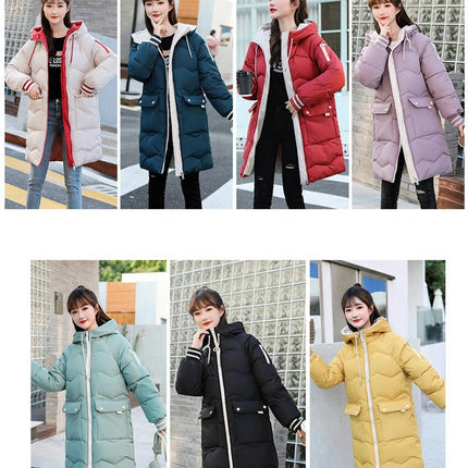 Women's Winter Thickened Down Coat Hooded Puffer jacket Outerwear