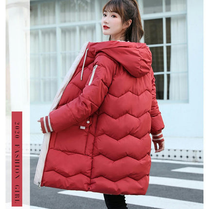 Women's Winter Thickened Down Coat Hooded Puffer jacket Outerwear