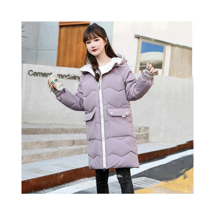 Women's Winter Thickened Down Coat Hooded Puffer jacket Outerwear