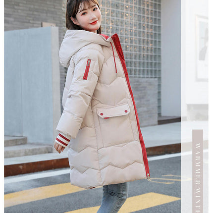 Women's Winter Thickened Down Coat Hooded Puffer jacket Outerwear