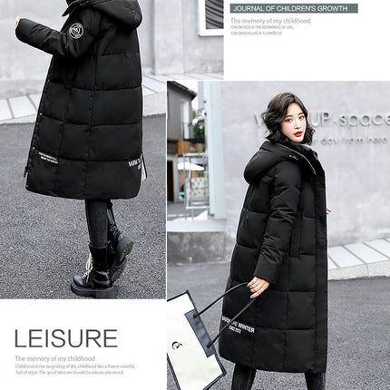 Women's Puffer Coat Winter Jacket Long Padded Outwear with Hood