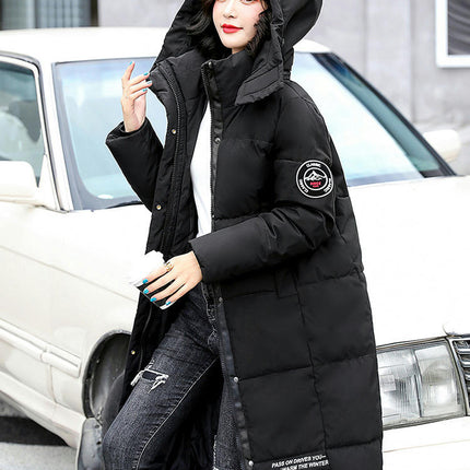 Women's Puffer Coat Winter Jacket Long Padded Outwear with Hood