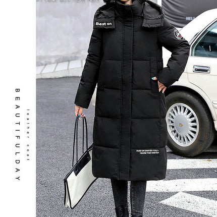 Women's Puffer Coat Winter Jacket Long Padded Outwear with Hood