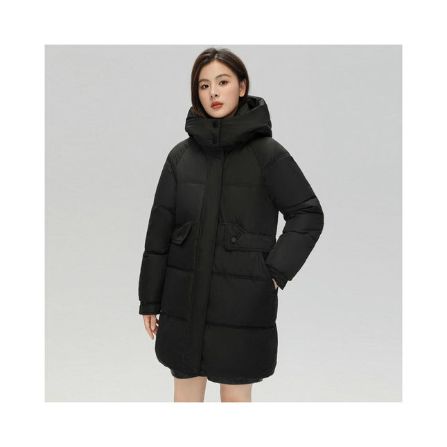 Women's Winter Thickened Down Jackets Long Down Coats with Hood