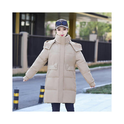 Women's Winter Thickened Down Jackets Long Down Coats with Hood