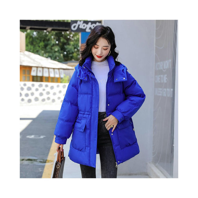 Women's Winter Hooded Puffy Puffer Coat Thickened Down Jacket