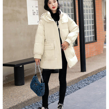 Women's Winter Hooded Puffy Puffer Coat Thickened Down Jacket