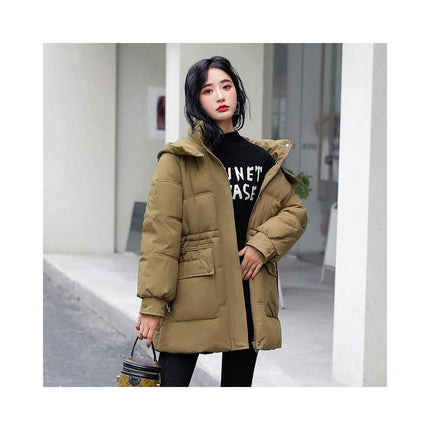 Women's Winter Hooded Puffy Puffer Coat Thickened Down Jacket