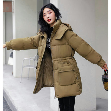 Women's Winter Hooded Puffy Puffer Coat Thickened Down Jacket