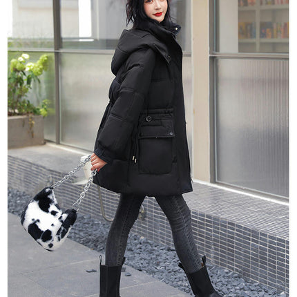 Women's Winter Hooded Puffy Puffer Coat Thickened Down Jacket