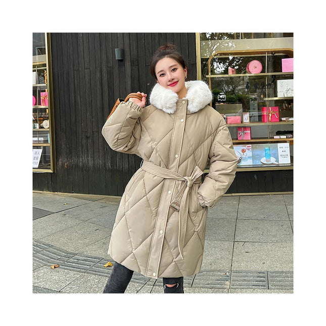 Women's Long Puffer Jackets Winter Hooded Coats Padded Outwear