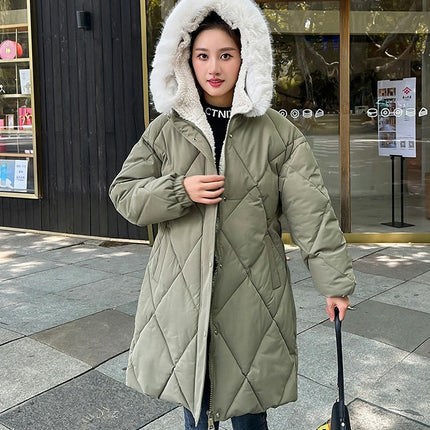 Women's Long Puffer Jackets Winter Hooded Coats Padded Outwear