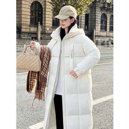 Women's Long Puffer Jacket Winter Maxi Hooded Outwear Thicken Coats