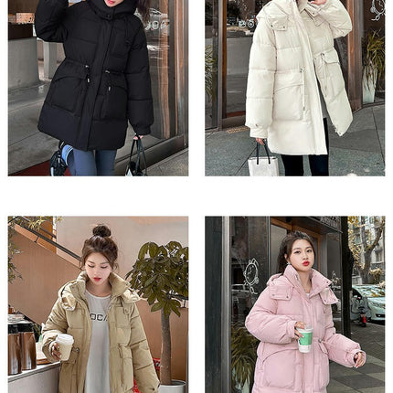 Women's Puffer Coat Winter Jacket Padded Outwear with Hood