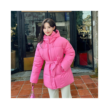 Women's Winter Puffer Jacket Quilted Coats Padded Outwear with Hood