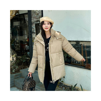 Women's Winter Puffer Jacket Quilted Coats Padded Outwear with Hood