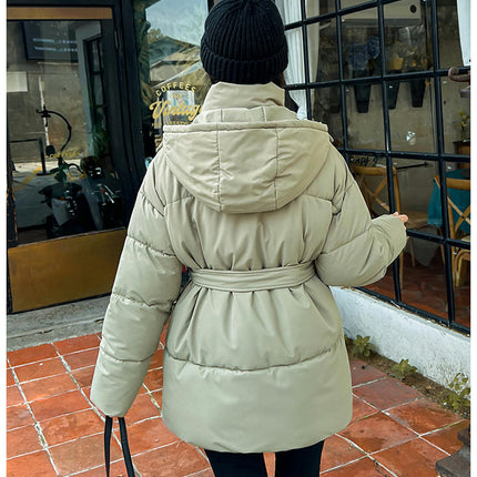 Women's Winter Puffer Jacket Quilted Coats Padded Outwear with Hood