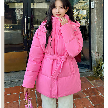 Women's Winter Puffer Jacket Quilted Coats Padded Outwear with Hood