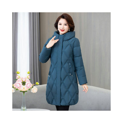 Women's Down Jacket Thicken Winter Puffer Coats Quilted Hooded Padded Outwear