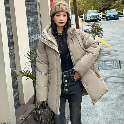 Women's Winter Puffer Coat Padded Jacket Outwear with Hood