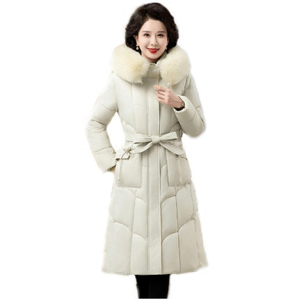 Women's Winter Coat Puffer Jacket Quilted Outwear with Faux Fur Hood