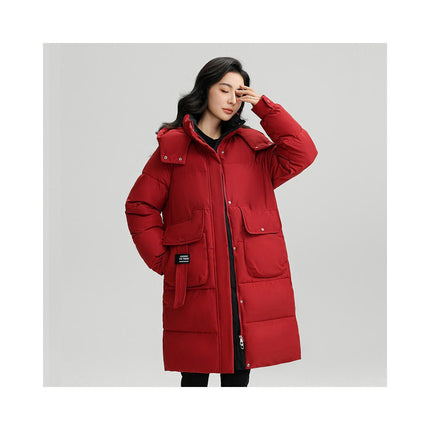 Women's Winter Quilted Puffer Coat Padded Hooded Jacket Outwear