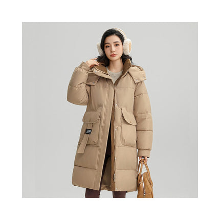 Women's Winter Quilted Puffer Coat Padded Hooded Jacket Outwear