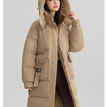 Women's Winter Quilted Puffer Coat Padded Hooded Jacket Outwear