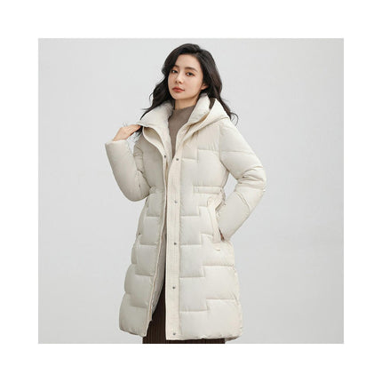 Women's Hooded Winter Down Coat Quilted Padded Puffer Jacket