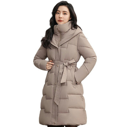 Women's Hooded Winter Down Coat Quilted Padded Puffer Jacket