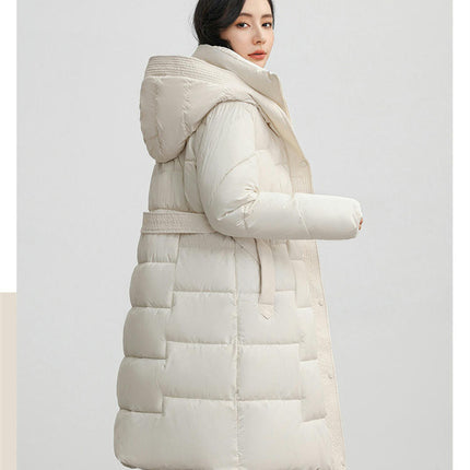 Women's Hooded Winter Down Coat Quilted Padded Puffer Jacket