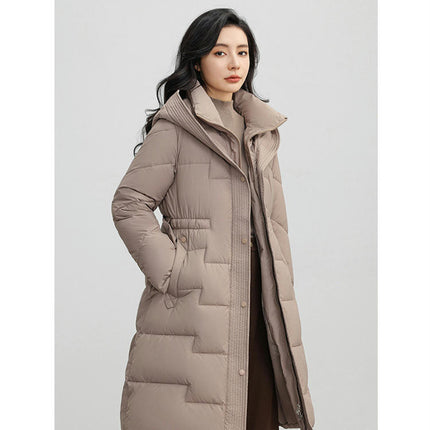 Women's Hooded Winter Down Coat Quilted Padded Puffer Jacket