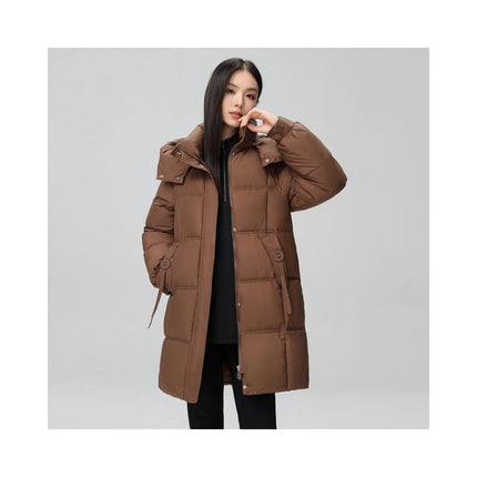 Women Puffer Jacket Outwear Winter Quilted Hooded Padded Coat