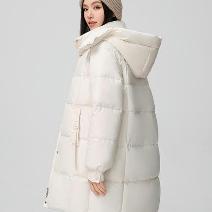 Women Puffer Jacket Outwear Winter Quilted Hooded Padded Coat